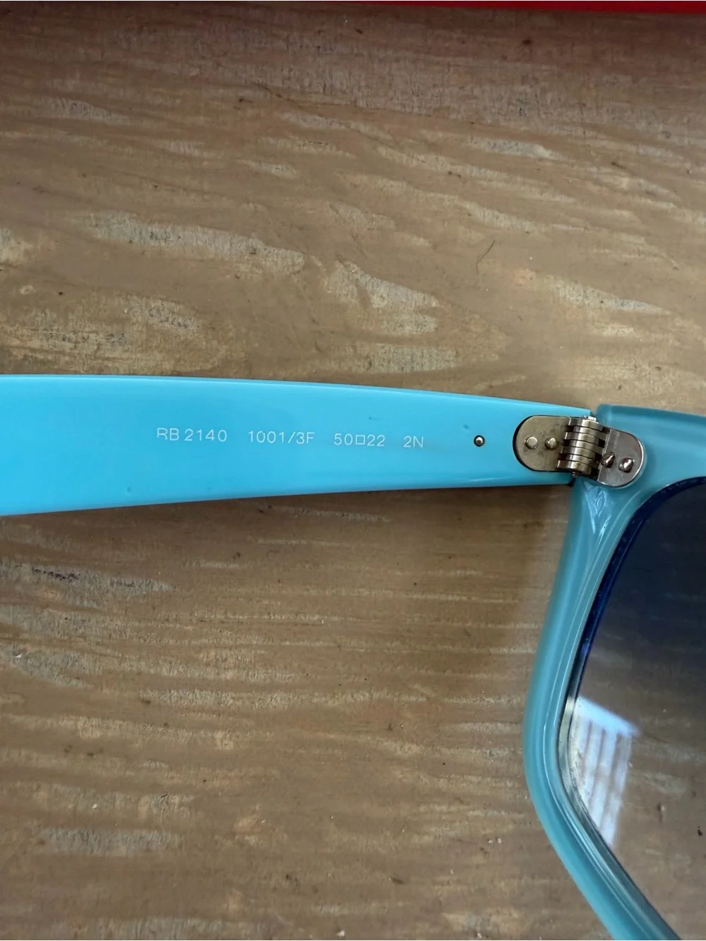 Ray-Ban Black & Blue Wayfarer Sunglasses with Original Case